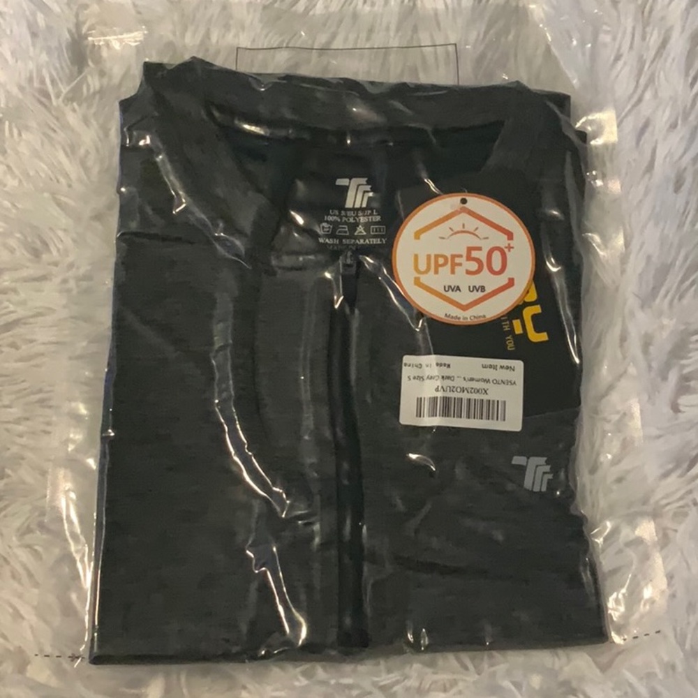 NWT Women's Athletic Top 1/4 Zip Collarless Dry Fit UPF 50+ - Picture 6 of 6